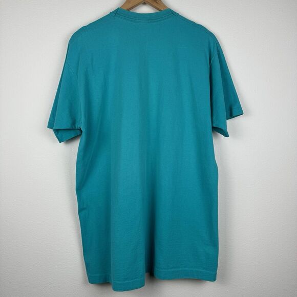 Vintage Steamboating Shirt Aqua Green Size XL Single Stitch Boss Textiles Tag - Picture 7 of 7